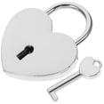 thumbnail image 3 of Small Padlock with Key Romantic Couples Wishing Lock Jewelry Box Suitcase Lock, 3 of 8