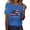 A03-Blue, variant on Women's 250th Anniversary Usa Shirt Plus Size Crew Neck T Shirts Short Sleeve Blouse Usa Flag Tops Summer Tee