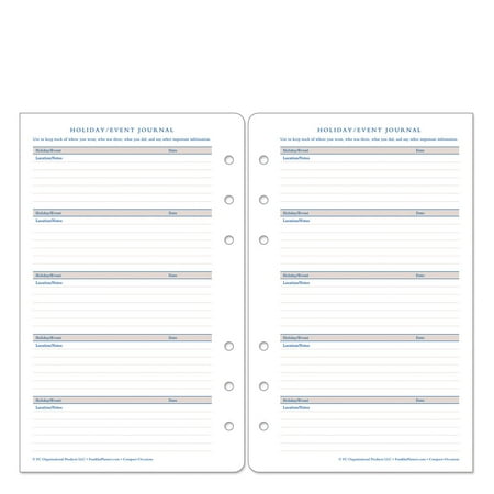 FranklinCovey Occasions Forms Pack (Compact Size)