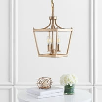 SAFAVIEH Larton 3 Light Industrial Pendant, Gold Painted