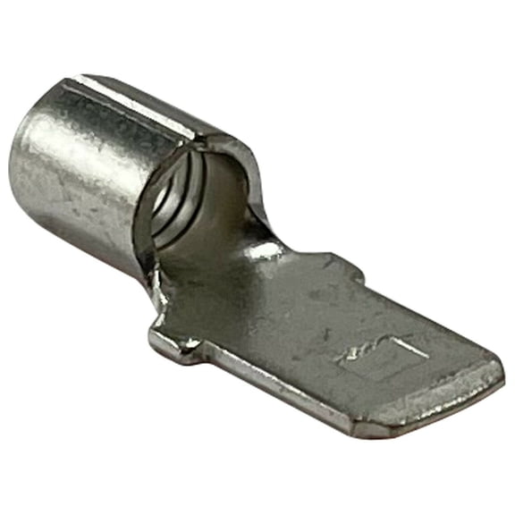 (100) Non-Insulated 12-10 Gauge Male Quick Disconnect Connector .250 Stud Electrical Wire Terminal - USA