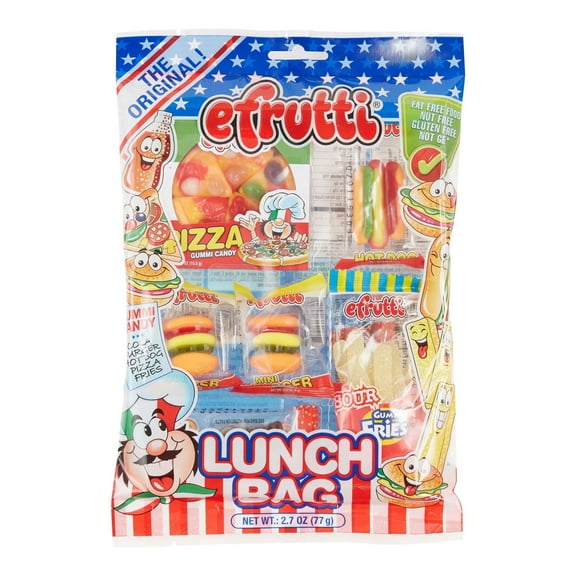 Efrutti Lunch Bag Gummy Candy 2.7 oz. 3ea Pack of 3