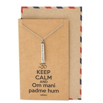 Quan Jewelry Yoga Necklace Om Pendant in Sanskrit, Inspirational Gifts For Women