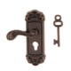 thumbnail image 4 of 4 Pares de Pomo de Puerta Izquierda de Metal en Miniatura de Zulema Cerradura y llave para casa de muñecas, 4 of 8