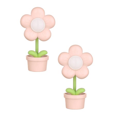 

NGHnuifg Mini Night Light Flower Cartoon Cute Night Lamp Cartoon Flower Night Light Battery Operated Creative Bedside Lamp Adjustable Ocean Light Projector Lights for Bedroom Wall Bedroom *2PCS
