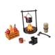 thumbnail image 2 of Casa de muñecas en miniatura a escala 1/12, juego de camping con escena de fogata, decoración realista para niños, juego de comida, accesorios para, 2 of 9