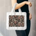 thumbnail image 6 of Cauagu Paisley6 Pattern Women's Plush Tote Bag,Soft Underarm Bag Ladies Fluffy Shoulder Bag Plush Handbag Women Furry Tote Bag for Autumn and Winter, 6 of 7