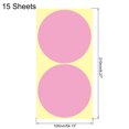 thumbnail image 2 of Unique Bargains Color Sticker Round Label 100mm for Office Marker Pink Pack of 100, 2 of 5