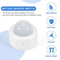 thumbnail image 2 of 4X Sensor de Movimiento PIR Tuya Zigbee Sensor de Movimiento del Cuerpo Humano Control de Vida Inteligente Funciona con Home, 2 of 5