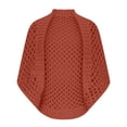 thumbnail image 4 of Xuyuer Women's Hollow Out Summer Elbow-Length Cardigan Sweaters Open Front Knitted Crochet Sweater, 4 of 8