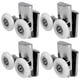 thumbnail image 1 of 4 Pcs Shower Door Wheels 23mm Shower Door Rollers For Both Flat Sliding Shower, 1 of 4