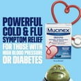 Mucinex Cold & Flu Fast Release Liquid Gels for people with High Blood Pressure & Diabetes, 16ct