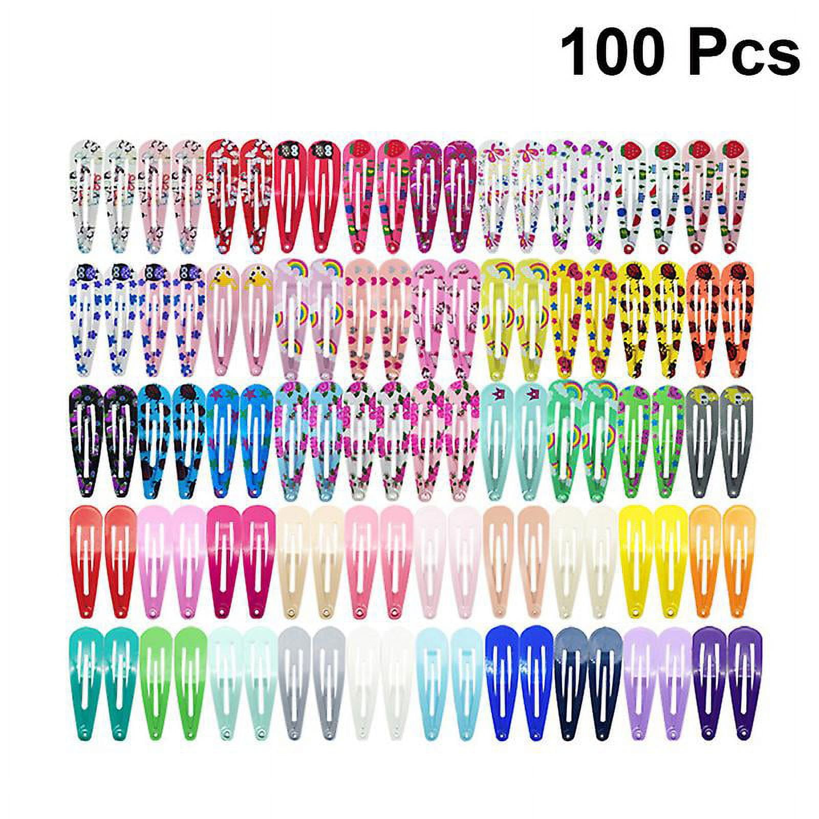 100pcs Printed Hair Clip