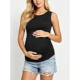 thumbnail image 3 of Women's Maternity Tops Clothes Sleeveless Pregnancy T Shirts, 3 of 8