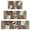 Brown Boho Geometric-1, variant on Black Geometric Diamond Striped Pattern Kitchen Rugs Sets Of 3,Kitchen Runner Rugs Non Skid Washable,Decorative Kitchen Floor Mats for Kitchen,Sink,Laundry,17"x30" 17"x47" 17"x59"