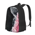 thumbnail image 1 of Easygdp Pink White Ocean Waves Mochila de Gran Capacidad Minimalista Ideal para Escuela, Viajes y Uso Diario, 1 of 6