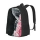 thumbnail image 1 of Disketp Pink White Ocean Waves Mochila Minimalista de Gran Capacidad, Mochila de Viaje para Escuela, Trabajo o Uso Diario, 1 of 6