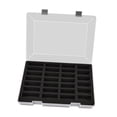 thumbnail image 1 of Estuche de almacenamiento para coches modelo 1/64, portátil, multifuncional, protector, resistente al polvo, con 27 compartimentos, organizador para coches de juguete. Azul, 1 of 10