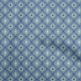 thumbnail image 1 of oneOone Cotton Flex Medium Blue Fabric Asian Traditional Block Sewing Craft Projects Fabric Prints By Yard 40 Inch Wide, 1 of 4
