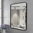 thumbnail image 3 of Venta directa de fábrica, luz inteligente de pared moderna con baño de aluminio, espejo de vidrio de alta calidad, espejo de pared de metal, 3 of 4