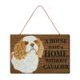 thumbnail image 1 of DIY pintura de diamante perro placa de pared de madera signo placa de madera decoración de la puerta de la casa Tmvgtek decoración de arte en el hogar, 1 of 9