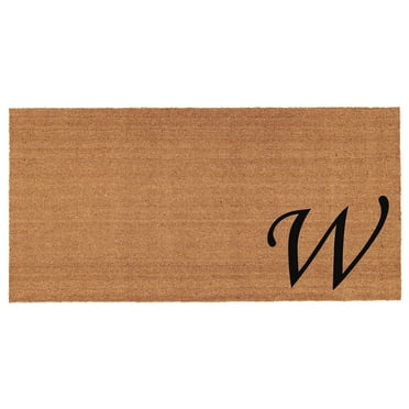 Urban Chic Monogram Doormat, 30" x 48" (Letter W)