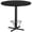 Black, variant on EMMA + OLIVER Scratch-Resistant Round Pub Table, Mahogany