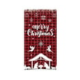 thumbnail image 3 of FEOLGEHLY Christmas Door Cover Buffalo Check Plaid Door Decoration Xmas Jesus Is The Reason for The Season Backdrop Nativity Banner Religious Sign for Winter Holiday Outdoor Wall Home Party Supplies, 3 of 10