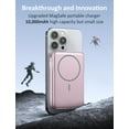 thumbnail image 3 of NeoMart Magnetic Portable Charger, 10000mAh Power Bank,5 in 1 Portable Charger with Built in Cable,20W Fast Charging for Magsafe Battery Pack Compatible with iPhone 16/15/14/13 Pro/Max,Samsung Series, 3 of 7