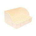 thumbnail image 2 of Caja de arena para conejos, inodoro esquinero, orinal con fondo de malla antisalpicaduras beige, 2 of 9