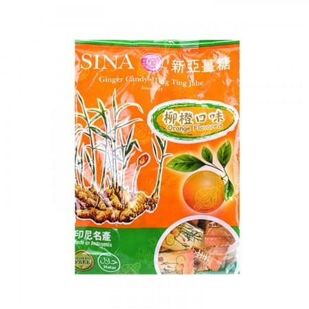 SINA Ginger Candy Orange Flavored 125g