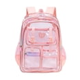 thumbnail image 3 of Gaexia Backpacks,Jelly Transparent Backpack for Students, Large Capacity Casual Daypack for School Commute Travel, Clear Backpack, 3 of 5