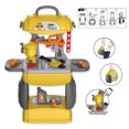 thumbnail image 4 of Kids Tool Table Set Plastic Funny Detachable Repair Tool Toy Workbench Toy, 4 of 10