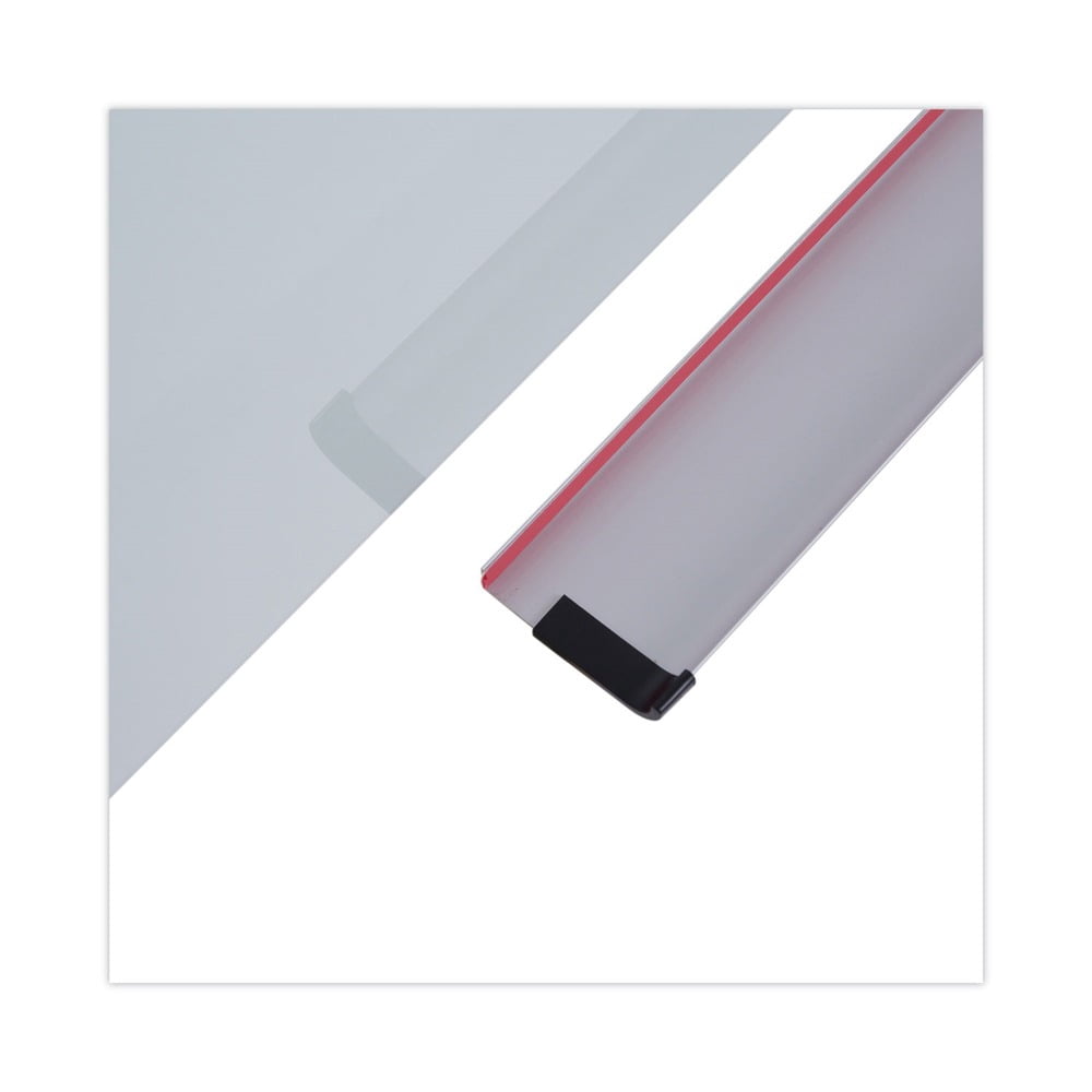 Universal Frameless Glass Marker Board, 72" x 48", White -UNV43234