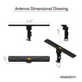 thumbnail image 5 of 110V 40-860MHz 350-deg Rotation UV Dual-band Outdoor Antenna , VHF Gain/UHF Gain 20 3dB Black&Remote, 5 of 5