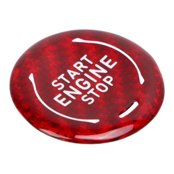 Start Stop Button Cover Lightweight Beautiful Push Start Button Sticker Wearproof Stylish Decoration For Car Interior ANGGREK Otros Vehículos