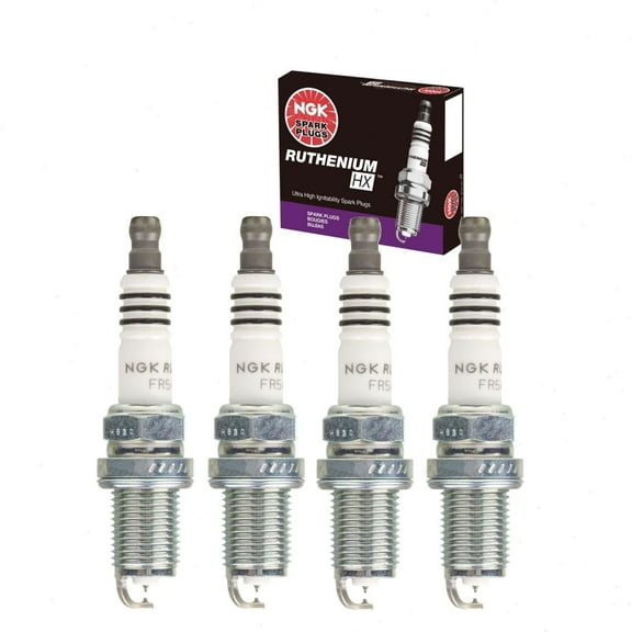 4 pc NGK Ruthenium HX Spark Plugs compatible with Chrysler 200 2.4L L4 2011-2014
