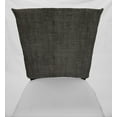 thumbnail image 2 of Faux Burlap Dining Room Chair Back Covers or Seat Covers by Penny's Needful Things (Chair Back Cover Only) (20 W x 17 H CHAIR BACK) (Black/Gray), 2 of 5