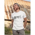 thumbnail image 2 of Basset Hound Dog Sketch T-Shirt Men -Image by Shutterstock, Male 3X-Large, 2 of 4