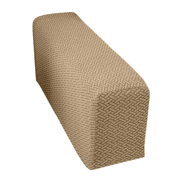Checkered Elastic Sofa Armrest Cover Thickened Dirt Home Fabric Protective Cover Solid Color Armrest Cover