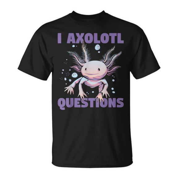 SPEEDRUN Kawaii I Axolotl Questions T-Shirt