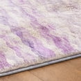 thumbnail image 5 of Addison Rugs Dream Shag Premium Machine Washable Transitional Ribbons Purple Runner Rug, 2'3" x 7'6", 5 of 8