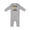 AC-Heather Grey, variant on Boys Future Builder Construction Baby Romper Coveralls