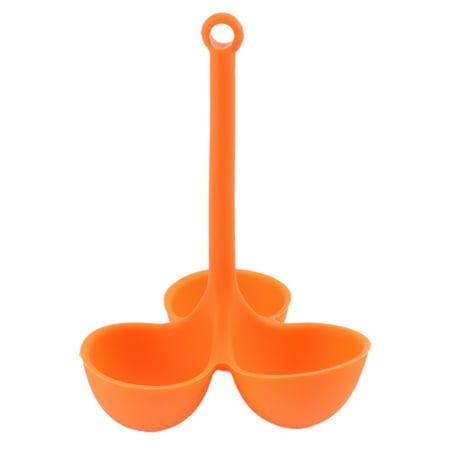 

Eastshop Egg Poacher Food-Grade 3 Holes Temperature Resistance Silicone Egg Cooker Egg Holder Cup Cooking Accessories