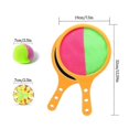 thumbnail image 2 of Orange Paddle Catch Ball Racket Set Sport Game Toys Toss Set Disc Paddle Tennis Game Sucker, 2 of 5