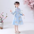 thumbnail image 4 of Toddler Kids Baby Girls Children Fairy Hanfu Dresses For Chinese Calendar New Year Princess Dresses Embroidery Tang Suit Performance, 4 of 4