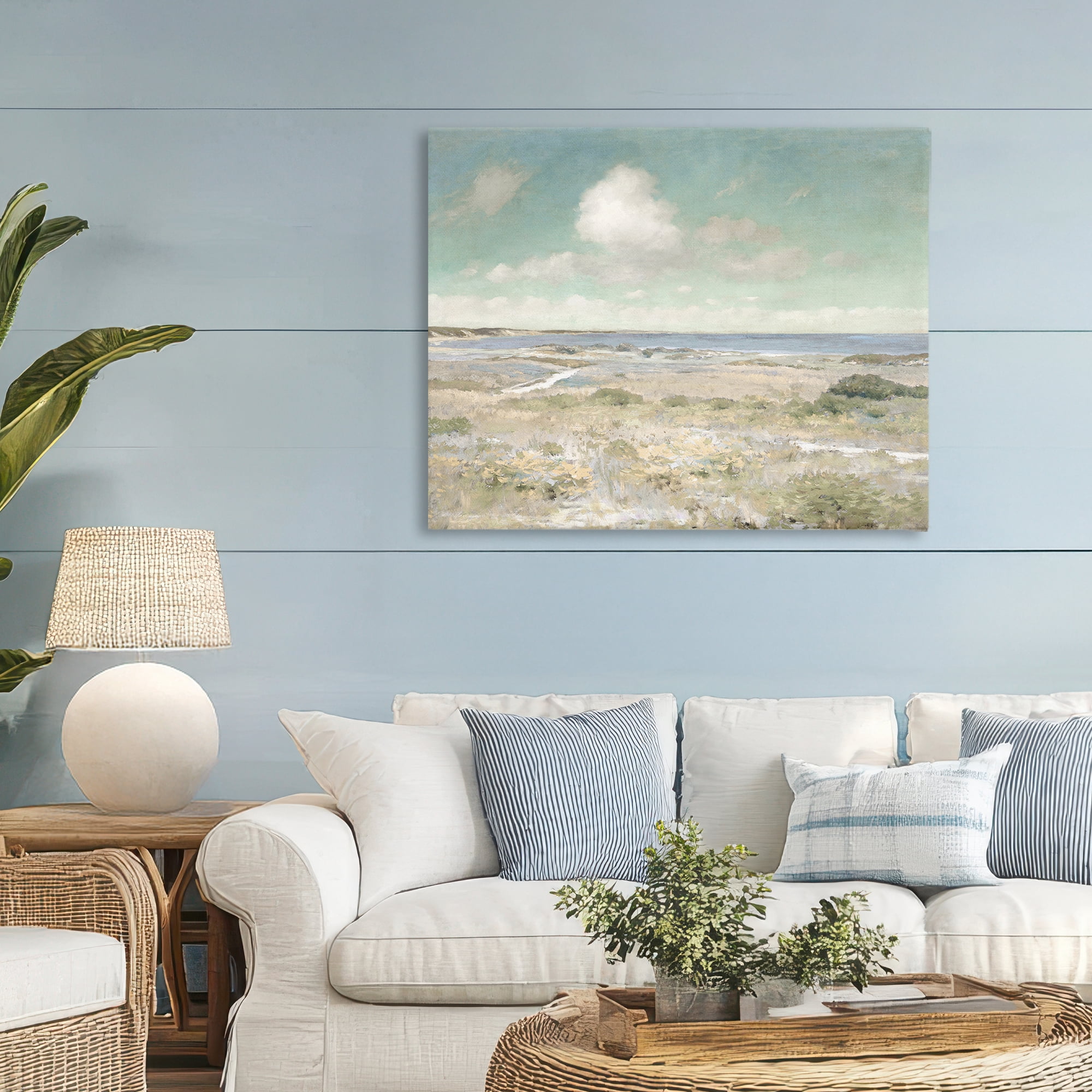 Stupell Industries Water View with Clouds Canvas Wall Art, design by Christy McKee
