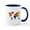 White/Navy Inside, variant on CafePress - Design 33 Colorful World Map Mugs - 11 oz Ceramic Mug - Novelty Coffee Tea Cup