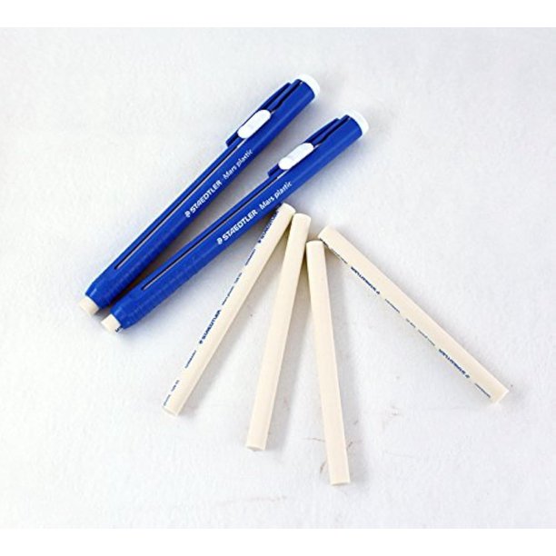 Set de gomas de borrar STAEDTLER Mars Plastic, 2 barras y 4 recambios