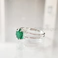 thumbnail image 3 of Hexagon Emerald Ring, 925 Sterling Silver Ring, Women Ring, Hydro Emerald Ring, May Birthstone, Christmas, Thanksgiving, Tiny Dainty Ring, Handmade, Statement Jewelry, Anniversary, 3 of 8